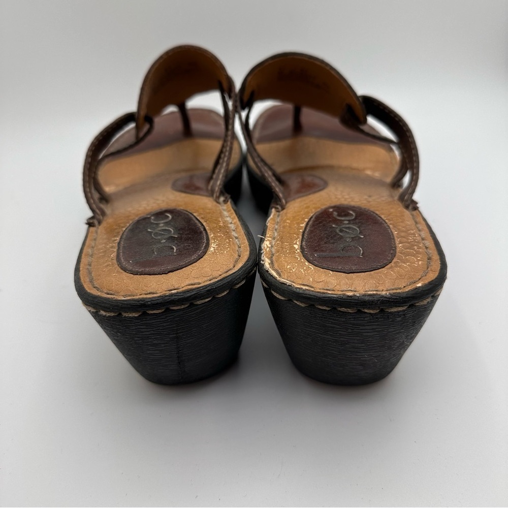b.o.c. Dark Brown Wedge Sandals size 11 - Picture 5 of 8